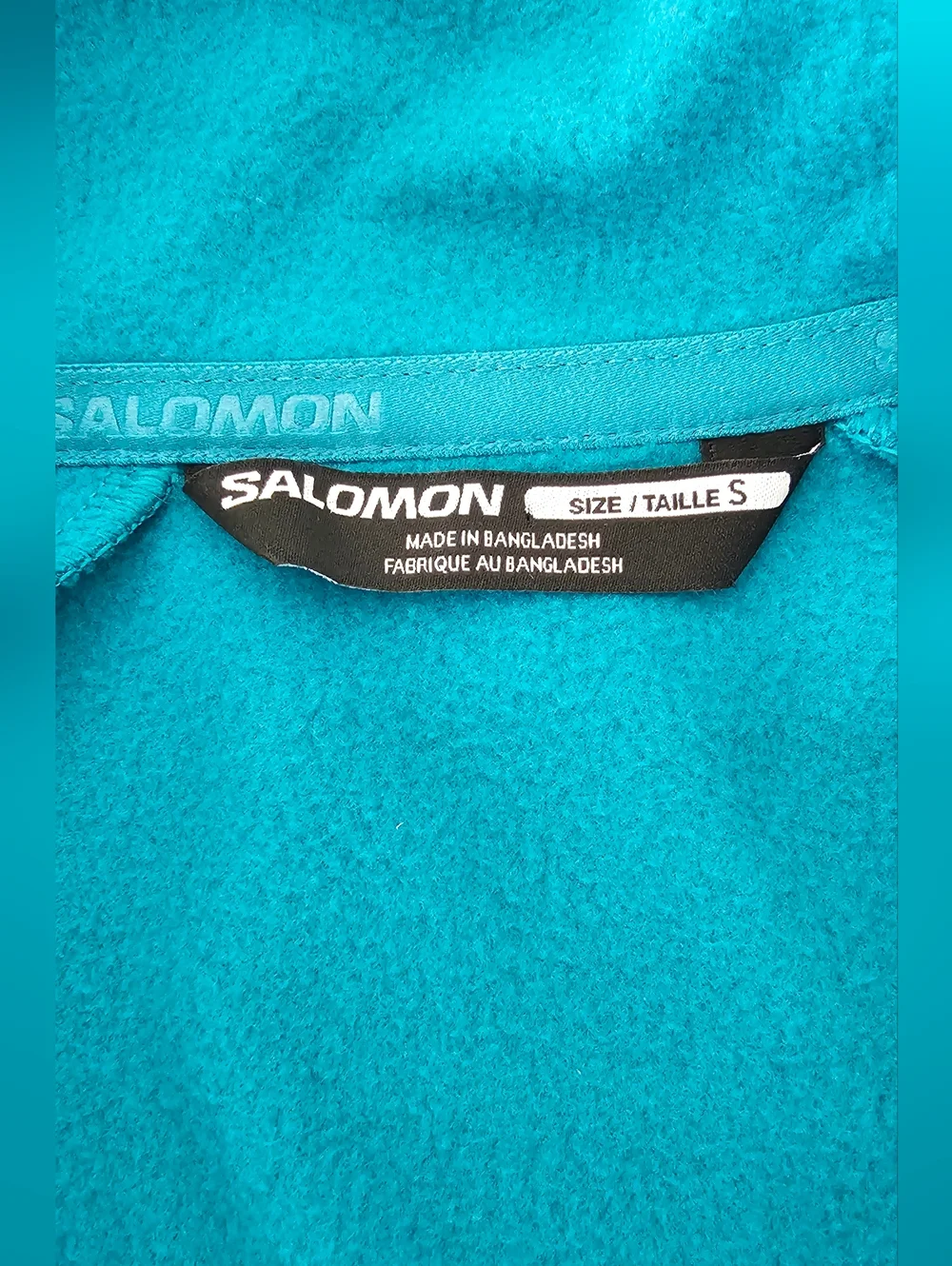 Salomon Essential Warm 1/2 Zip Fleece Men's S Teal Hiking Trail Gorpcore NWT